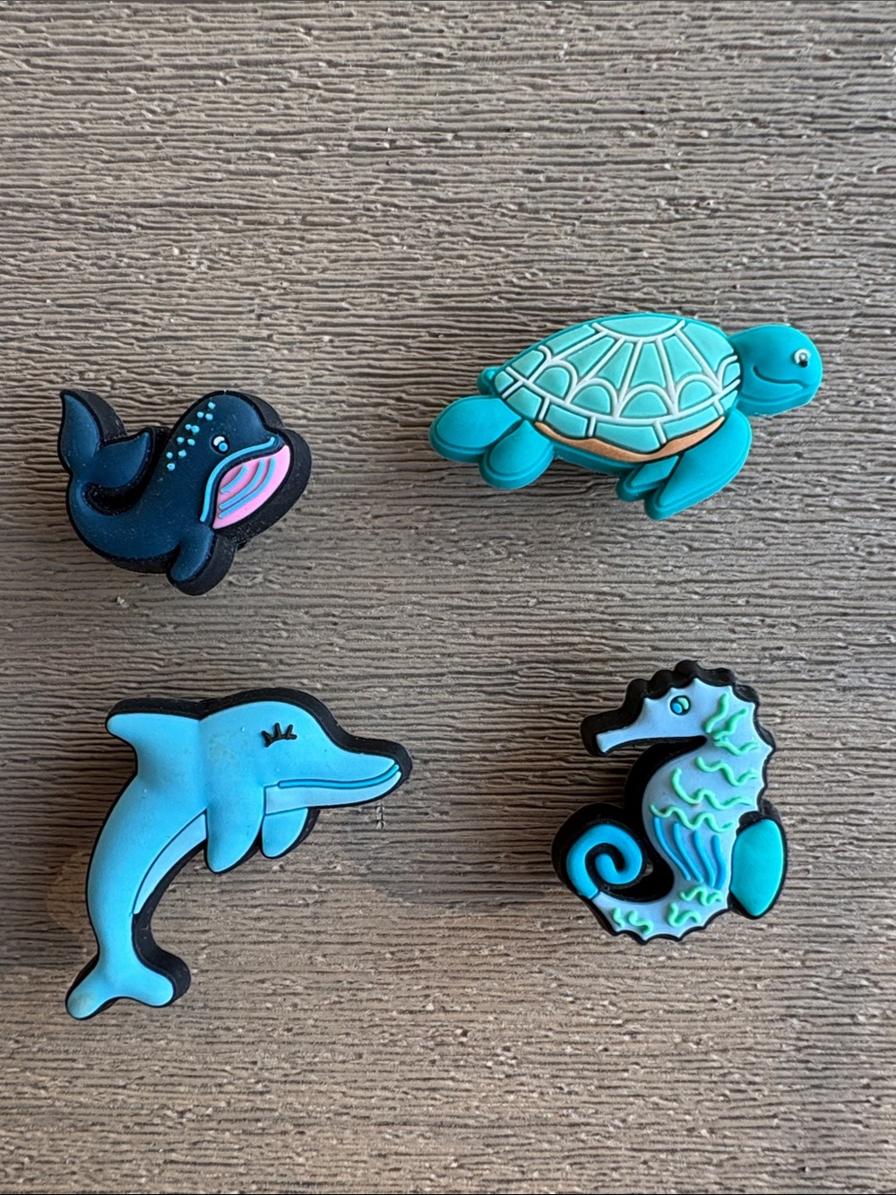 Set of 4 ocean Croc charms